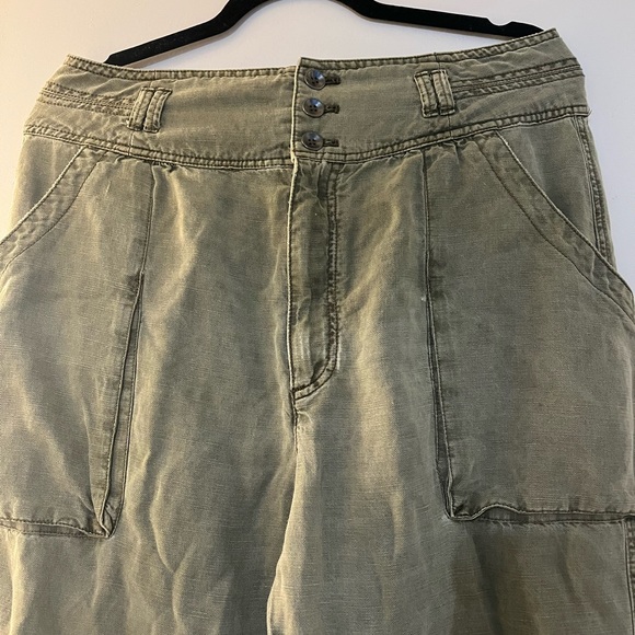 Free People Olive Green baggy pant style! - Picture 3 of 6